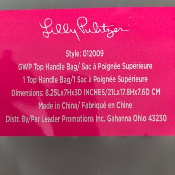 Lilly Pulitzer cane handle purse - Picture 6 of 8